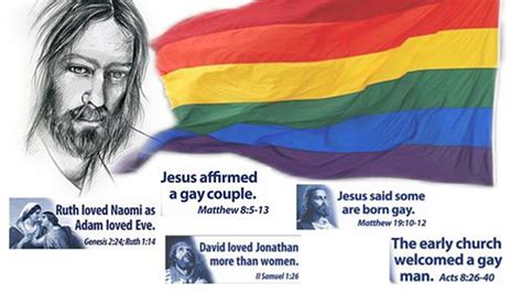 what does jesus say about gay people